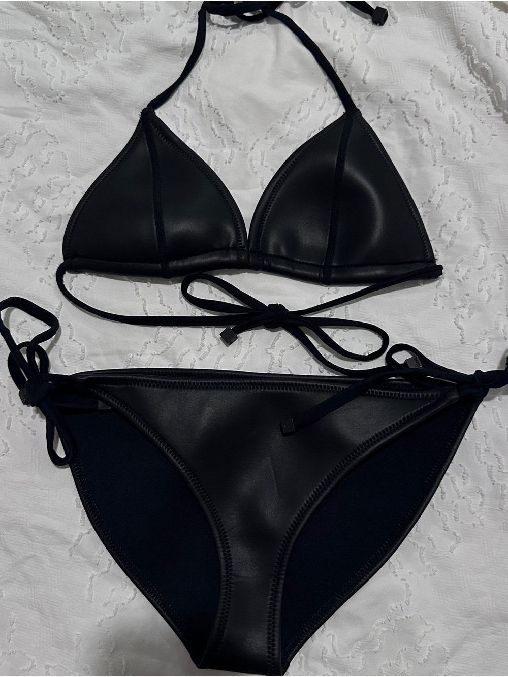 triangl swimwear Black Triangle Bikini Set